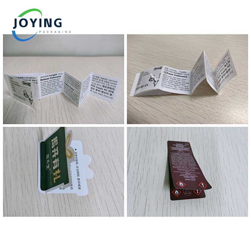 Funktionen af ​​Multi-Layer Folding Instruction Sticker